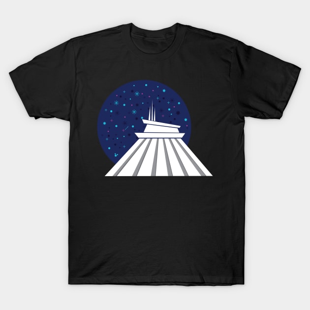 Space Mountain T-Shirt by keystonemagic